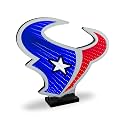 Sporticulture NFL Team Houston Texans LED Infinity Logo Light - 3D Light Effect, Acrylic Display with UL Plug and Stand