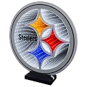 Sporticulture NFL Team Pittsburgh Steelers LED Infinity Logo Light - 3D Light Effect, Acrylic Display with UL Plug and Stand