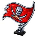 Sporticulture NFL Team Tampa Bay Buccaneers LED Infinity Logo Light - 3D Light Effect, Acrylic Display with UL Plug and Stand