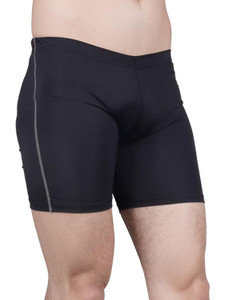sportinger solid men black tights