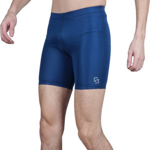 sportinger solid men dark blue tights