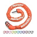 Sportneer Bike Lock: 5 Digit Combination High Security Anti Theft Bike Chain Lock - 3.2/3.6/4ft Heavy Duty Keyless Bicycle Lock for Bike, Motorcycle, Scooter, Door & Gate - 4/6mm Thick, Easy to Use
