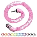 Sportneer Bike Lock: 5 Digit Combination High Security Anti Theft Bike Chain Lock - 3.2/3.6/4ft Heavy Duty Keyless Bicycle Lock for Bike, Motorcycle, Scooter, Door &amp; Gate - 4/6mm Thick, Easy to Use
