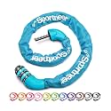Sportneer Bike Lock: 5 Digit Combination High Security Anti Theft Bike Chain Lock - 3.2/3.6/4ft Heavy Duty Keyless Bicycle Lock for Bike, Motorcycle, Scooter, Door &amp; Gate - 4/6mm Thick, Easy to Use