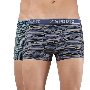 sporto Macho Mens Cotton Spandex Trunk