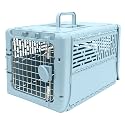 SportPet Designs Collapsible X-Small Pet Travel Carrier (Blue), Hard-Sided Kennel for Small Dogs, Puppies, Cats, Kittens, Animals up to 20lbs, Washable Home &amp; Outdoor Pet Crate, 19.6"L x 13.5"W x 12"H