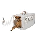 SportPet Designs Collapsible X-Small Pet Travel Carrier (Tan), Hard-Sided Kennel for Small Dogs, Puppies, Cats, Kittens, Animals up to 20lbs, Washable Home &amp; Outdoor Pet Crate, 19.6"L x 13.5"W x 12"H