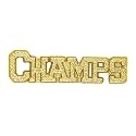 Sports Chenille Lapel Pins: 44 Varieties - Bright Gold - Unisex - Clutch Back