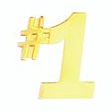 Sports Chenille Lapel Pins: 44 Varieties - Bright Gold - Unisex - Clutch Back