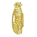 Sports Chenille Lapel Pins: 44 Varieties - Bright Gold - Unisex - Clutch Back