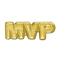 Sports Chenille Lapel Pins: 44 Varieties - Bright Gold - Unisex - Clutch Back