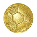 Sports Chenille Lapel Pins: 44 Varieties - Bright Gold - Unisex - Clutch Back