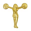 Sports Chenille Lapel Pins: 44 Varieties - Bright Gold - Unisex - Clutch Back
