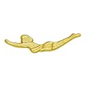 Sports Chenille Lapel Pins: 44 Varieties - Bright Gold - Unisex - Clutch Back