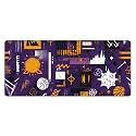 Sports Purple Graffiti Extended Gaming Mouse Pad, with Stitched Edges Large Mouse Pad Desk Protector, Rubber Base Mousepad Keyboard Mouses Mat for Work Game Office Home- 32" X 12" Inch