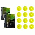 YAIT Rovo USAPA Approved Pickleball Ball (Pack of 6) | 40 Hole Outdoor Ball for Tournament Play | Single Piece Rotational Molded | High Performance PP Material, Advanced Aerodynamics | Green Colour