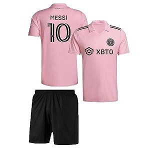 Sports Soccer Messi 10 Pink Inter Jersey