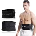 Sports Support Belt for Lower Back Adjustable Elastic Waist Trainer Wrap with Removable Pad, Back Brace for Men & Women (XL)