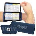 Sports Unlimited Youth Triple Wrist Coach, Football Wristbands for Plays, Baseball Wristbands, QB Arm Bands