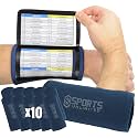 Sports Unlimited Youth Triple Wrist Coach, Football Wristbands for Plays, Baseball Wristbands, QB Arm Bands
