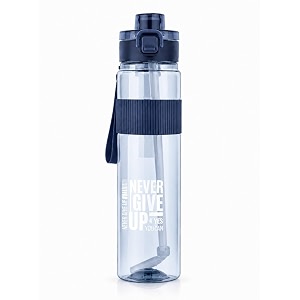 Sports Water Bottle with Straw Carry