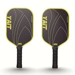 xtrieve usapa approved t700 raw carbon fiber pickleball racket  16mm frosted surface  dense 8 mm pp core  textured surface with pro-level spin  aipa approved usapa pickleball paddle - grey