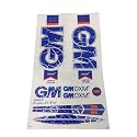 Sportsworld 3D Embossed Laminated Glossy High Shine Cricket Bat Sticker