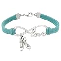 Sportybella Infinity Love Dance Charm Bracelet - Gift for Dance Recitals &amp; Dancers