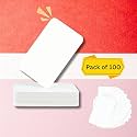 Super White Plain PVC Id Card Compatible For Epson Inkjet Printers, L800, L805, L810, L850, R280, R290, T50, T60, P50, P60, use in, Aadhar card, Student, College, Visitor (Pack of 100 Cards)