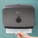 Spotview Fold Paper Dispenser for Home Bathroom - grey (Pack of 1) Plastic Toilet Paper Holder