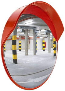 spotview unbreakable convex mirror for road safety traffic security 32 inch rearview radar mirror
