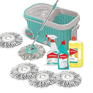 spotzero by milton elite mop cleaner refill set-toilet cleaner 1 pc - 500 ml floor cleaner 1 pc-1 ltrs multipurpose cleaner 1 pc - 500 ml spin mop refill 3pc pack x 1