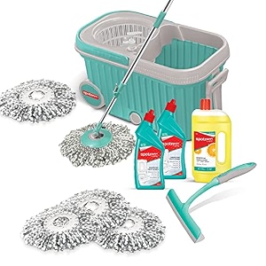 spotzero by milton elite moptoiletfloorkitchenrefill kit-disinfectant toilet cleaner 2pc x 500 mldisinfectant floor cleaner 1pc x 1 ltrskitchen platform moppy 1 pcspin mop refill 3pc pack x 1