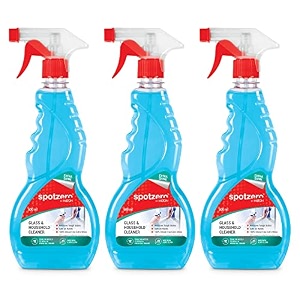 spotzero by milton glass cleaner set of 2 500 ml each  remove tough stains  safe on hands  liquid spray