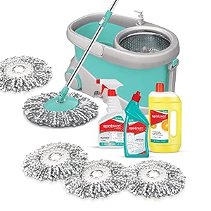 spotzero by milton prime mop cleaner refill set-toilet cleaner 1 pc - 500 ml floor cleaner 1 pc-1 ltrs multipurpose cleaner 1 pc - 500 ml spin mop refill 3pc pack x 1