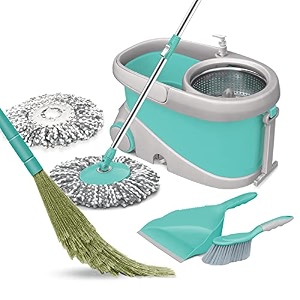 spotzero by milton prime mop dust broom xl amp dustpan with brush floor cleaning dust broom xl - 1 piece dustpan with brush - 1 piece plastic