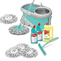 Spotzero By Milton Prime Mop,Toilet,Floor,Kitchen,Refill Kit-(Disinfectant Toilet Cleaner 2pc x 500 ml,Disinfectant Floor Cleaner 1pc x 1 Ltrs,Kitchen Platform Moppy 1 pc,Spin Mop Refill 3pc Pack x 1)