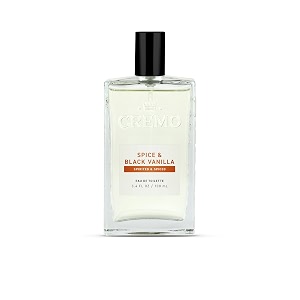 cremo cologne for men - spice black vanilla mens cologne spray an explosion of vibrant spices dark woods and black vanilla multi-layered signature mens fragrances 34 fl oz