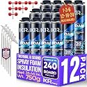 Spray Foam Insulation, Expanding Foam Sealant Spray, 12 Pack x 26.46 oz