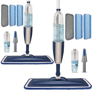 spray mop for floor cleaning 2 pack with refillable bottles amp pads