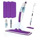 Microfiber Hardwood Floor Spray Mop with 3 Pads &amp; Refillable Bottle