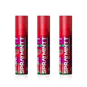 spraymintt mouth freshener  mukhwas  breath freshener  oral hygiene 175 sprays of instant long lasting with zero calories freshness  brezeberry flavour  15g - pack of 3