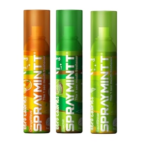 spraymintt mouth freshener  mukhwas  breath freshener  oral hygiene 175 sprays of instant long lasting with zero calories freshness  orangewave flavour  elaichi flavour  saunfshiver flavour  15g - pack of 3