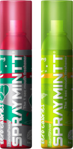 spraymintt 1 second instant mouth freshener - saunfshiver  thandapaan combo spray 30 g