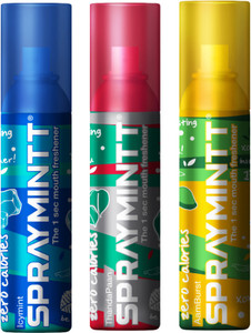 spraymintt 1 second instant mouth freshener combo - icymint  thandapaan  aamburst spray 45 g