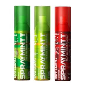 spraymintt mouth freshener  mukhwas  breath freshener  oral hygiene 175 sprays of instant long lasting with zero calories freshness  elaichii flavour  saunfshiver flavour  colablast flavour  15g - pack of 3