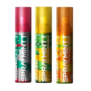 spraymintt mouth freshener  mukhwas  breath freshener  oral hygiene 175 sprays of instant long lasting with zero calories freshness  thandapaan flavour  aamburst flavour  orangewave flavour  15g - pack of 3