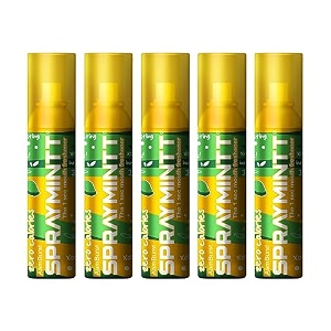 spraymintt mouth freshener  mukhwas  breath freshener  oral hygiene 175 sprays of instant long lasting with zero calories freshness  aamburst flavour  15gm - pack of 5