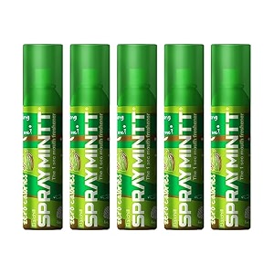 spraymintt mouth freshener  mukhwas  breath freshener  oral hygiene 175 sprays of instant long lasting with zero calories freshness  elaichi flavour  15gm - pack of 5