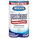 Sprayway Glass Cleaner Foaming Aerosol Spray, 19oz, Pack of 2 | Ammonia-Free, Streakless, Fast-Acting | Cleans &amp; Polishes Glass Surfaces | Fresh Scent, Removes Fingerprints, Dust, Dirt, Smoke Film